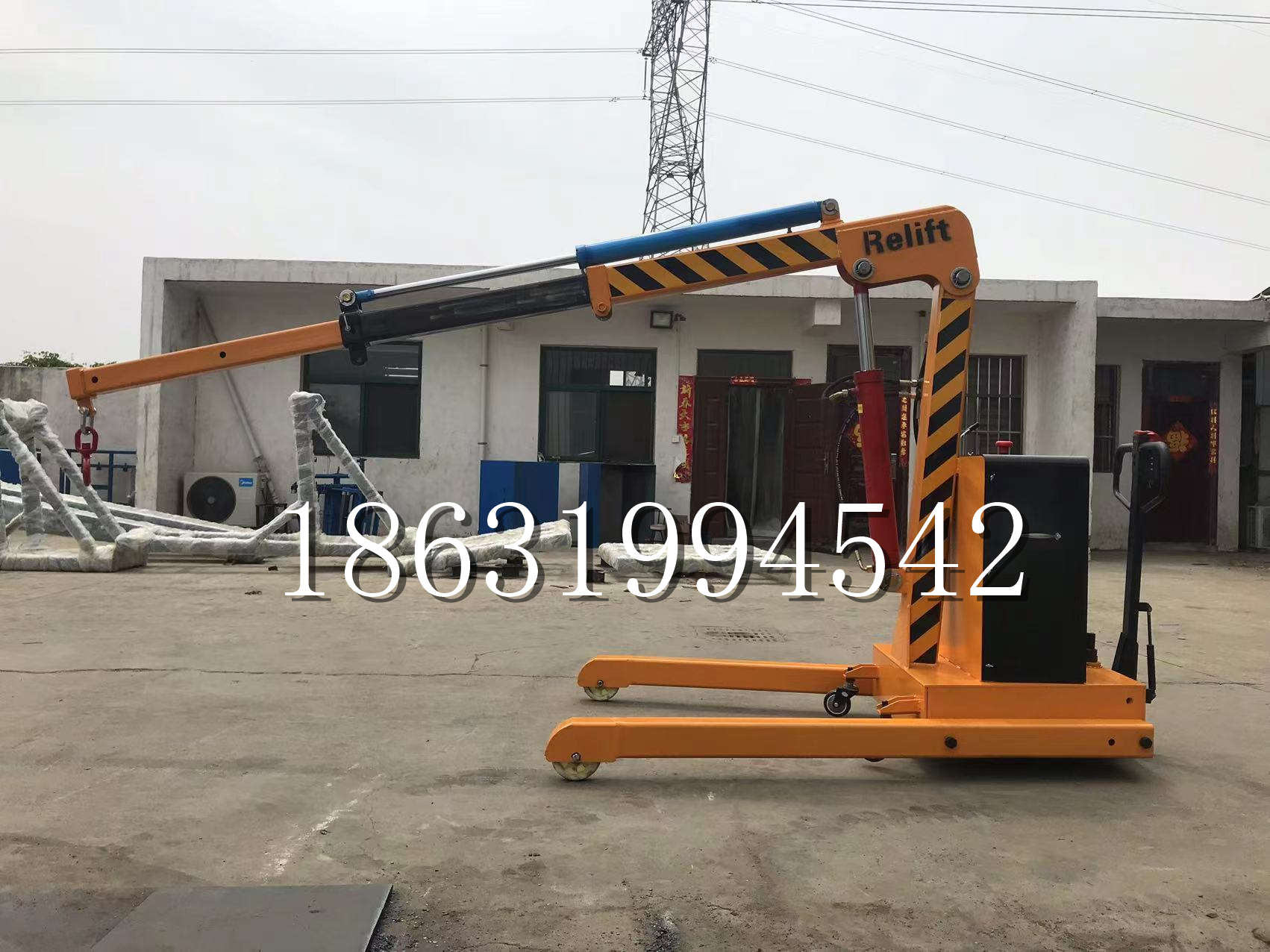 容城县久征定做3吨三轮随车吊 农用园林绿化移树吊 平板工程用小吊机