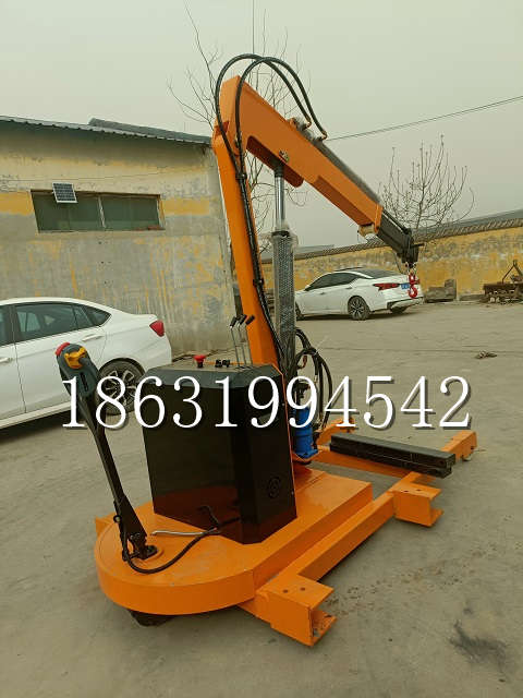 容城县自卸车厢随车吊 自制轮式四不像起重机 四驱平板吊 5吨 贵盛